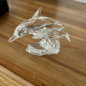 Swarovski Crystal Figurine Dolphins
